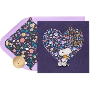 Papyrus Disney Mothers Day Card (Love and Smiles)(FSC Snoopy and Floral Heart)