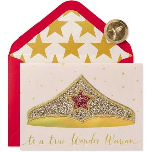 Papyrus Disney Mothers Day Card (Love and Smiles)(FSC Wonder Mom Wonder Woman)