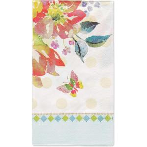 Papyrus Guest Towels, Watercolor Flowers (15-Count)