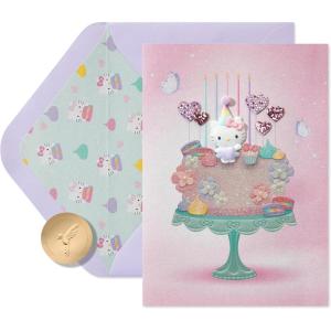 Papyrus Hello Kitty Birthday Card for Girl (Extra-Special Day)(Hello Kitty Bday Cake)