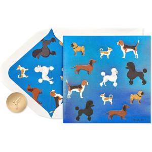 Papyrus Judith Leiber Blank Card for Her (Gemmed Poodle)(Dogs)