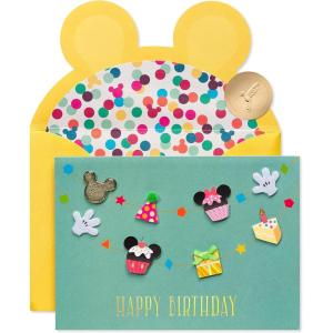 Papyrus Mickey and Minnie Mouse Birthday Card (As Wonderful As You)(Sending Special Wishes)