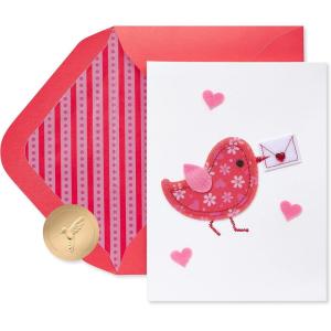 Papyrus Valentines Day Card – Designed by Judith Leiber (Happy Love Day)(From My Heart To Yours)