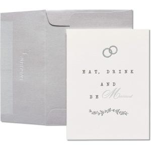 Papyrus Wedding Card – Designed By Bella Pilar (Overflowing with Love)(Eat  Drink  Be Married)