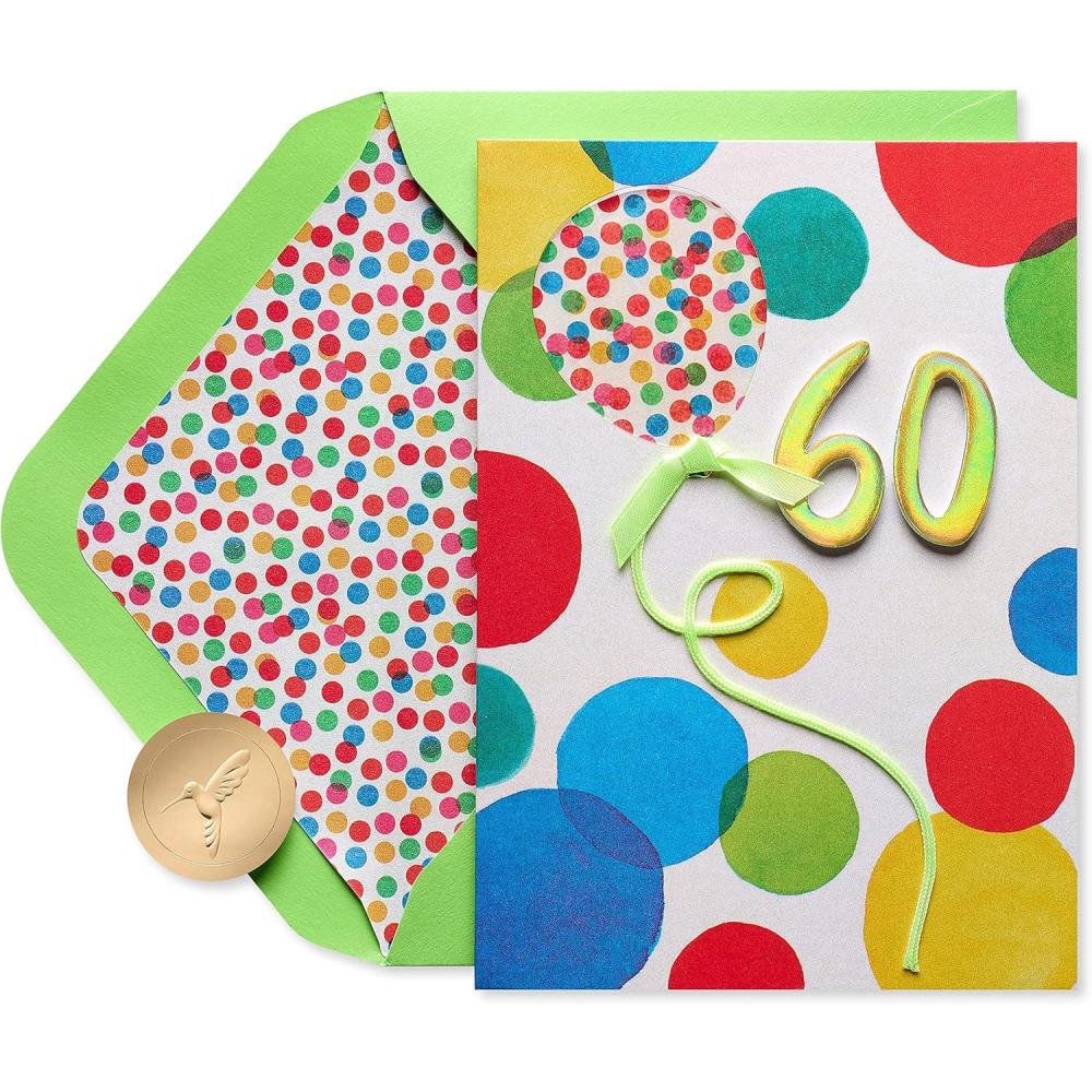 imagePapyrus 60th Birthday Card Wonderful CelebrationWonderful Occasion