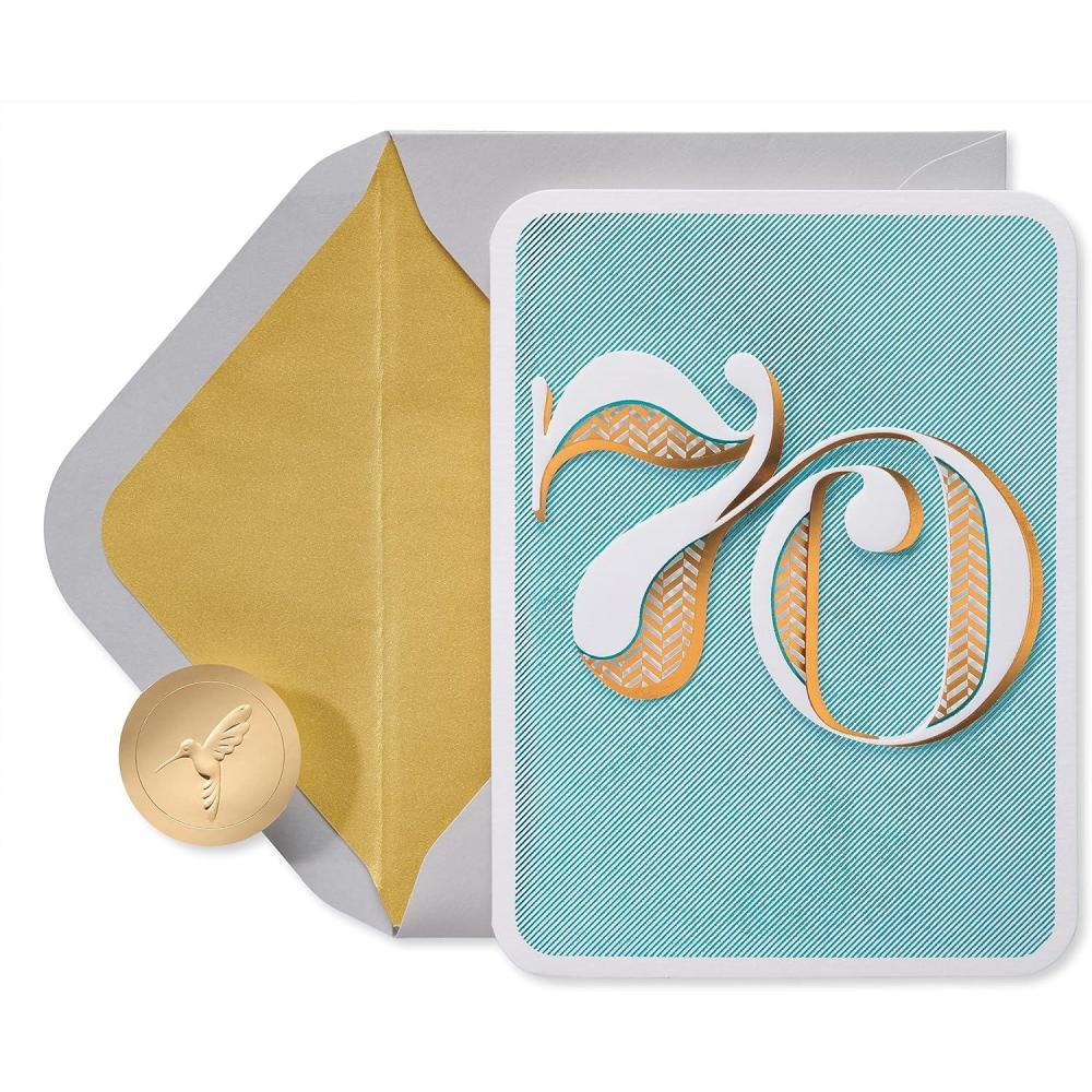 imagePapyrus 70th Birthday Card Wonderful MilestoneWonderful Milestone