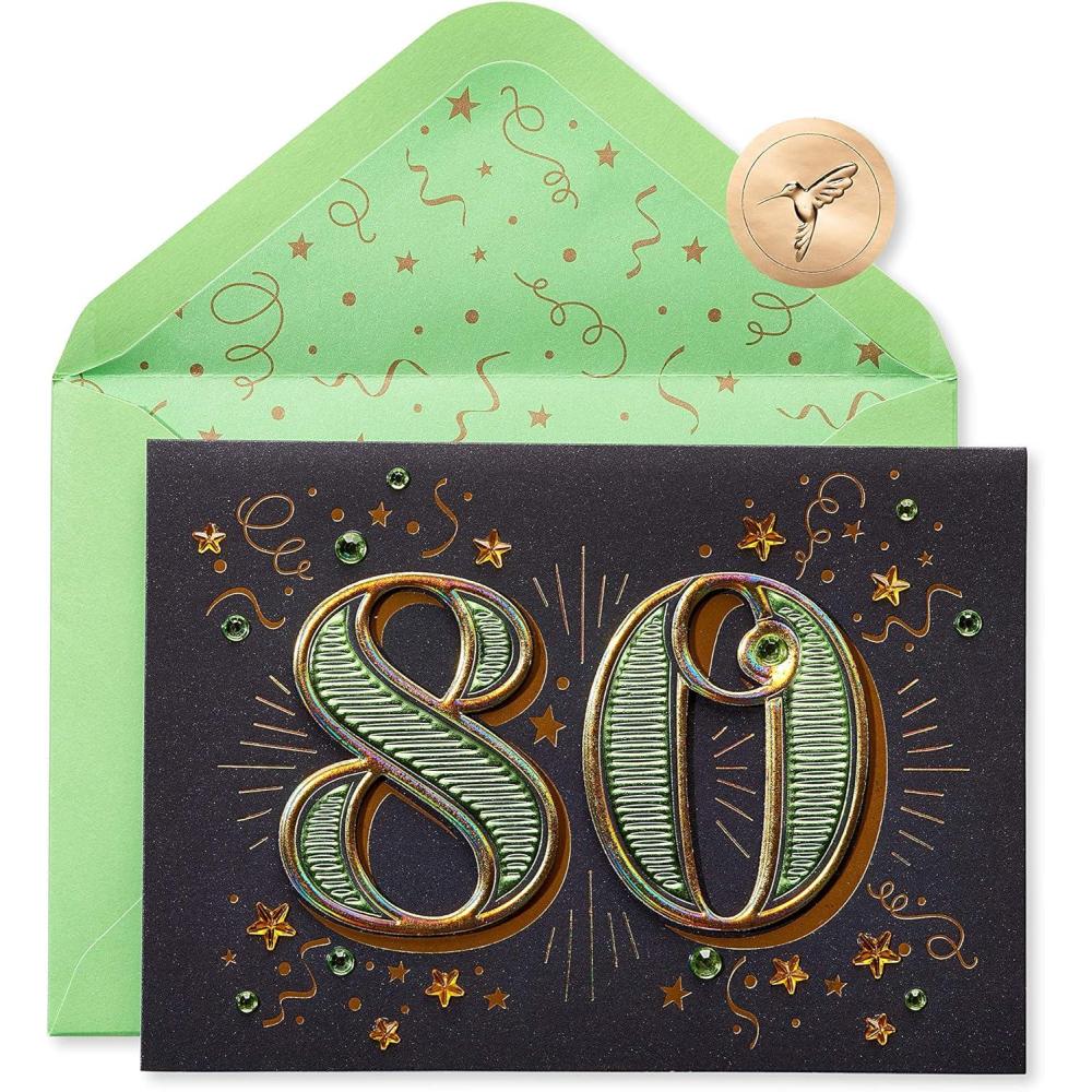 imagePapyrus 80th Birthday Card Wishing You Every HappinessWishing You Every Happiness