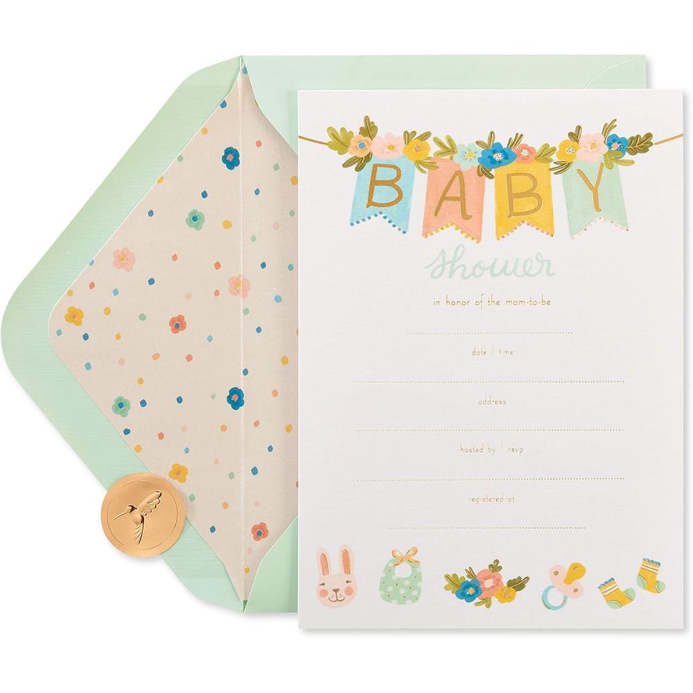 imagePapyrus Baby Thank You Cards with Envelopes Floral 20CountBanner