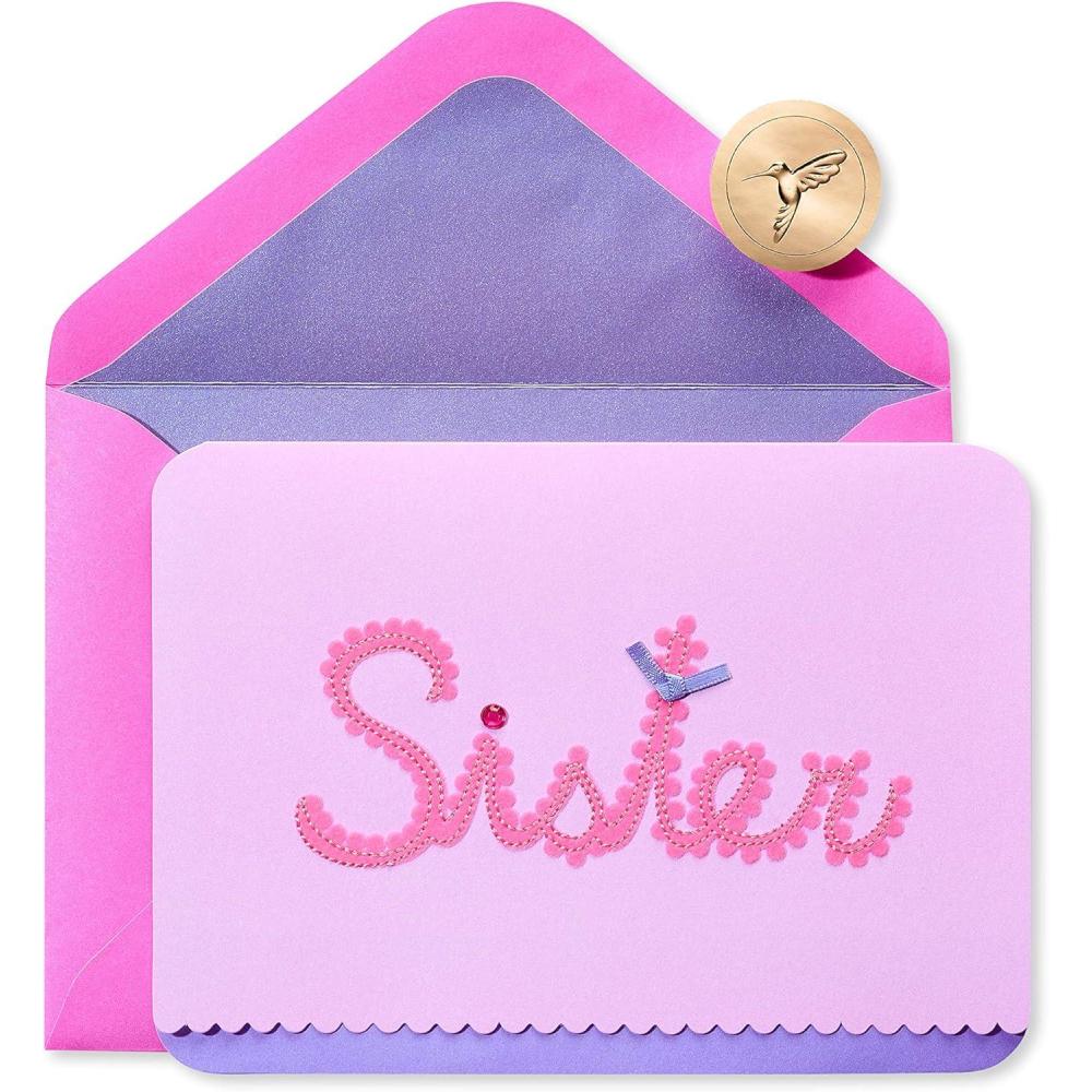 imagePapyrus Birthday Card for Sister from Sister Pretty Much EverythingPink