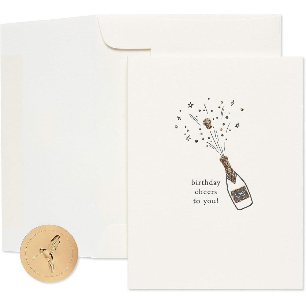 imagePapyrus Blank Birthday Card CheersChampagne