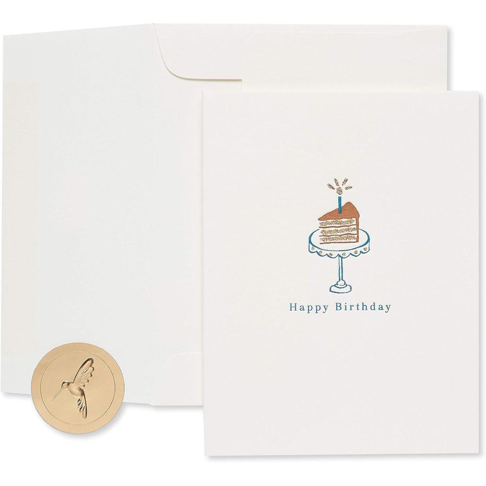 imagePapyrus Blank Birthday Card Happy BirthdayCake Slice