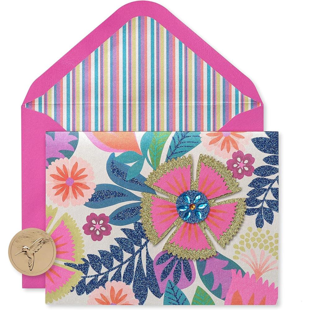 imagePapyrus Blank Birthday Cards Birthday Celebrations 20CountBright Flowers
