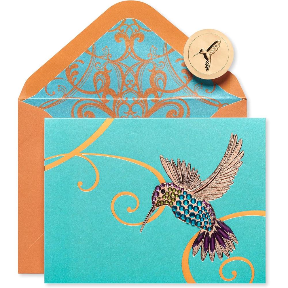 imagePapyrus Blank Card Red HummingbirdGem Hummingbird