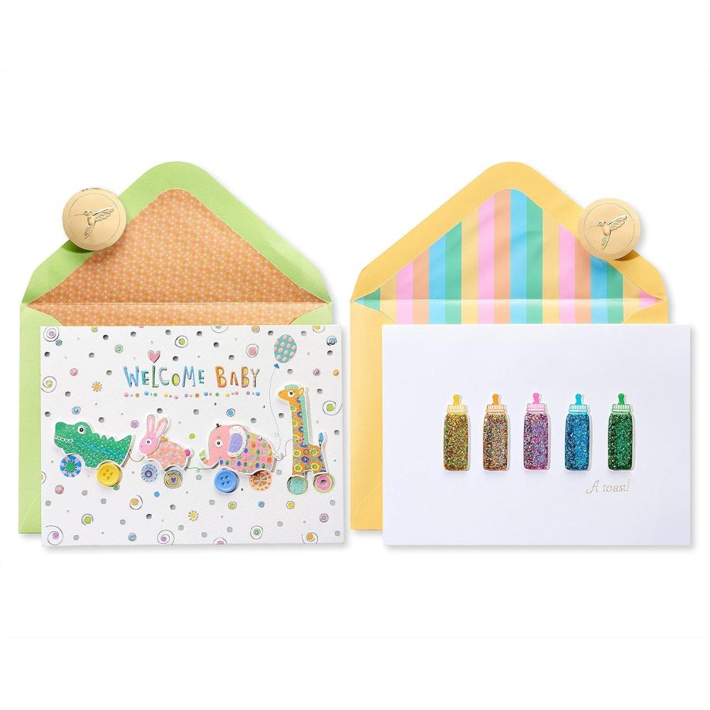 imagePapyrus Blank Cards with Envelopes Butterfly and Owl 2CountCritters and Bottles