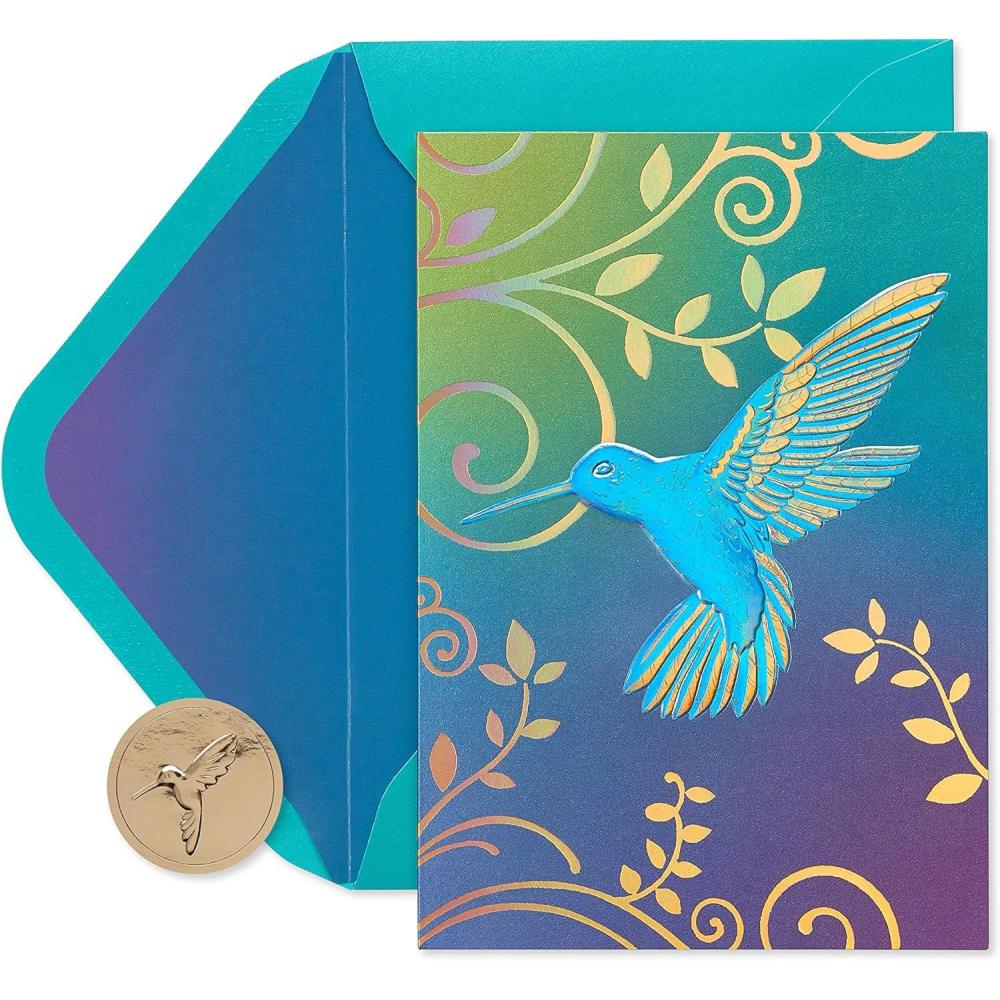 imagePapyrus Blank Cards with Envelopes Gem Earring 8CountHummingbird