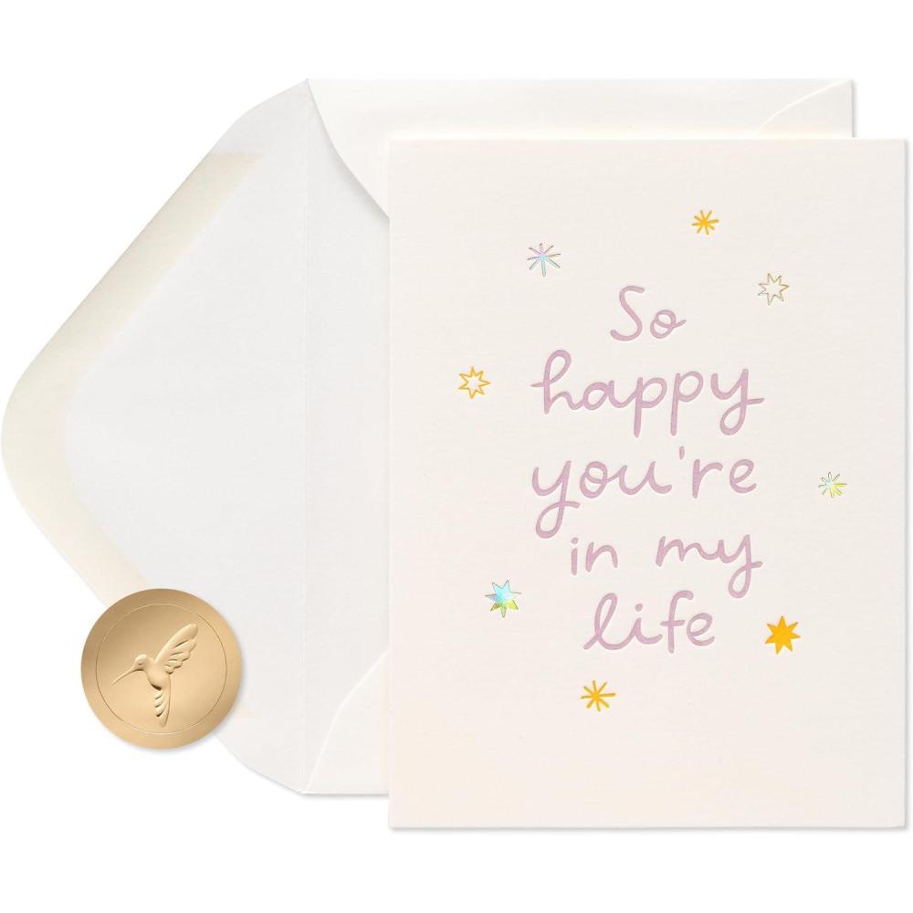 imagePapyrus Blank Friendship Card Always BelieveSo Happy Letterpress