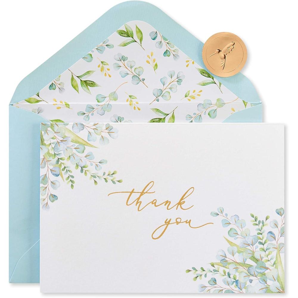 imagePapyrus Blank Thank You Cards with Envelopes Floral 12CountFloral  Blank
