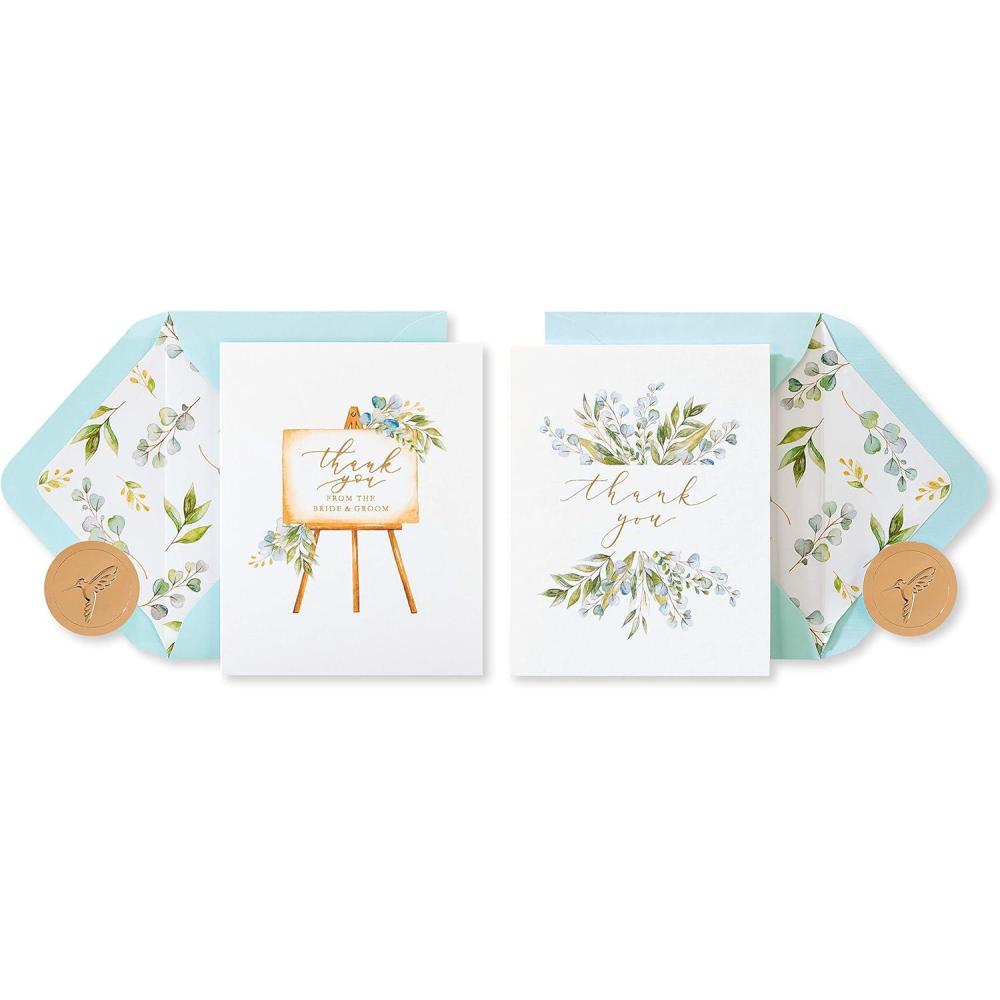 imagePapyrus Blank Thank You Cards with Envelopes Floral 12CountWedding Thank You Cards