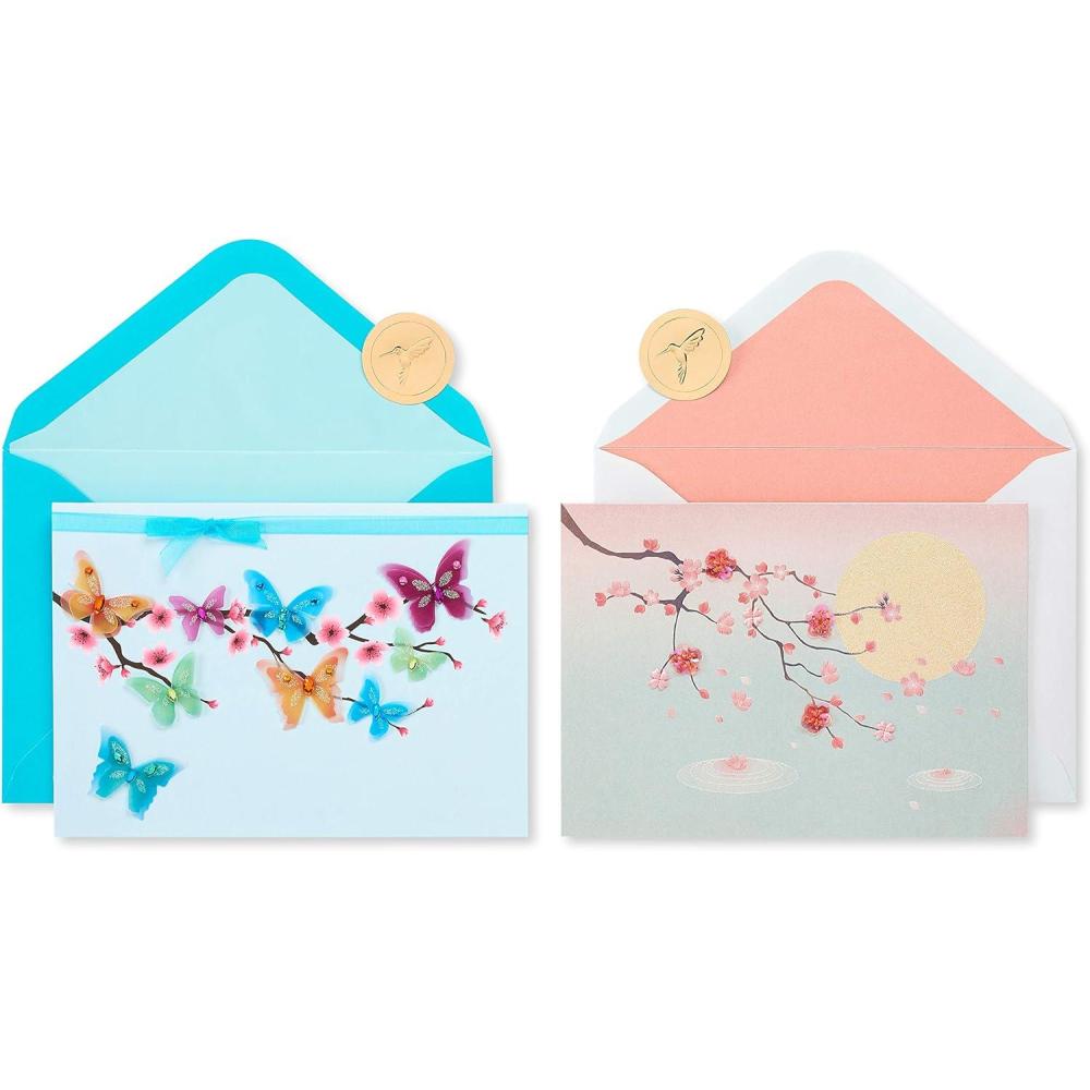 imagePapyrus Friendship Card Real Life SparkleChery Blossoms