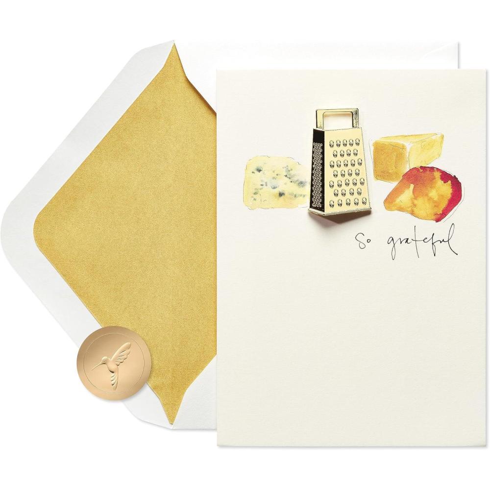 imagePapyrus Funny Blank Thank You Card Big ThanksCheese Grater