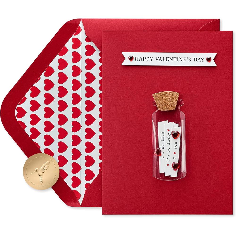 imagePapyrus Funny Valentines Day Card Like You A LotLOVE NOTES IN A BOTTLE
