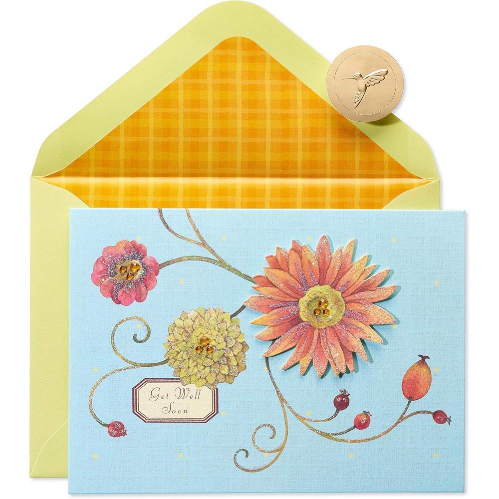 imagePapyrus Get Well Soon Cards Remedies and Balloons 2CountSending You Cheer