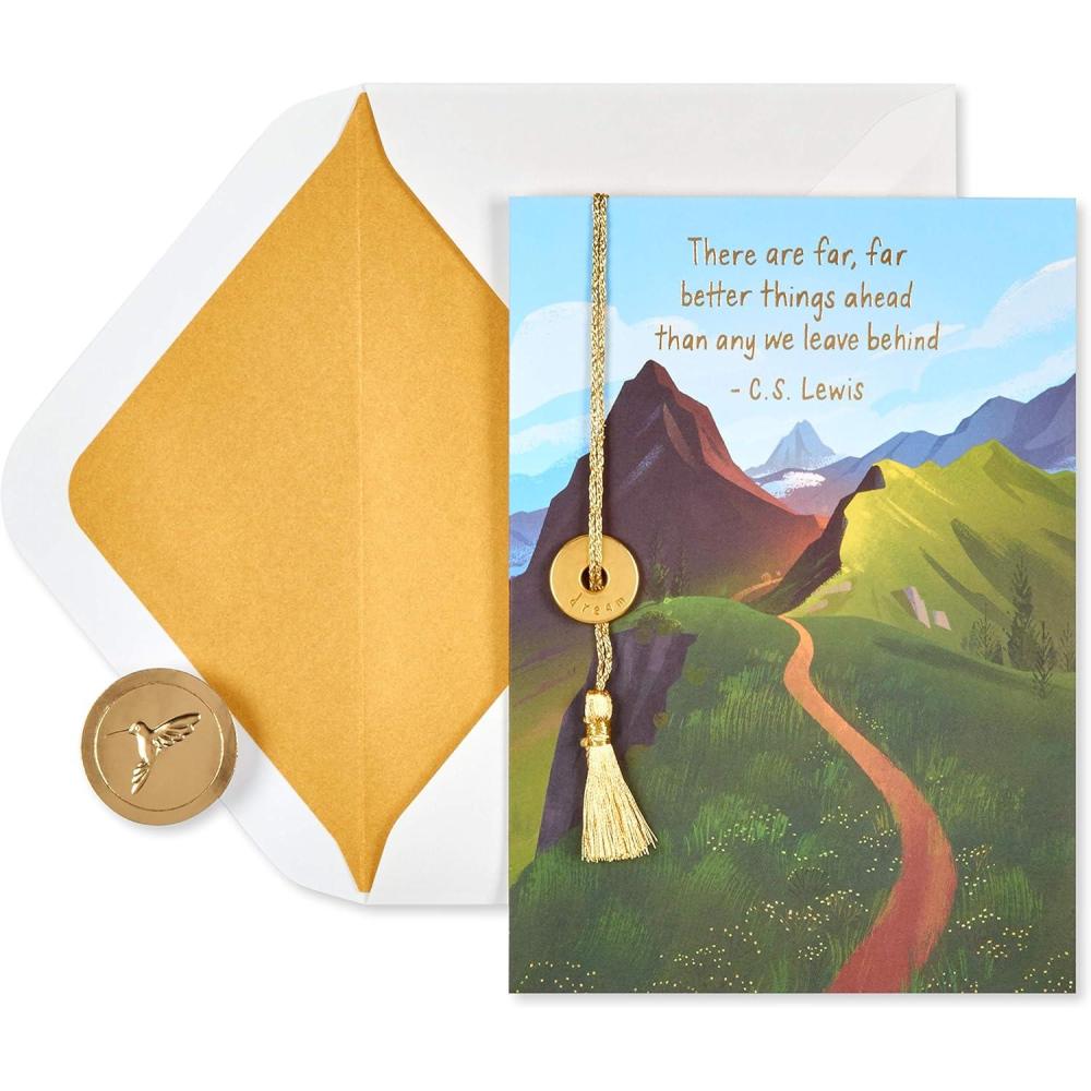 imagePapyrus Graduation Card with Quote Heres To YouHeres To You