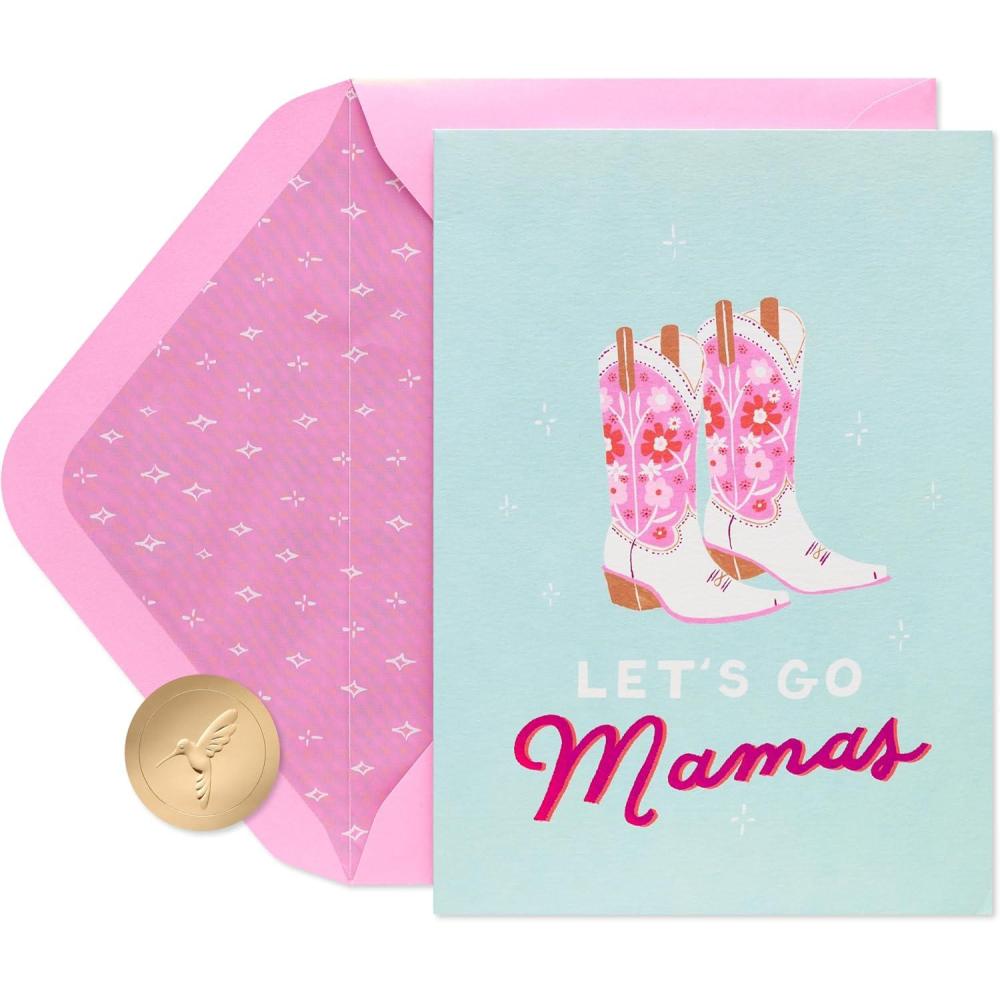 imagePapyrus Mothers Day Card Sweet WishesFSC Floral Cowboy Boots