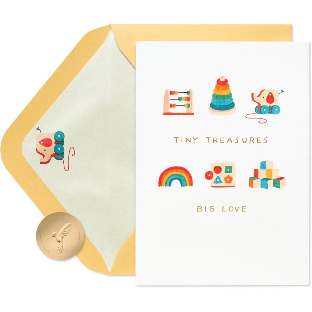 imagePapyrus New Baby Card Sweet WishesFSC Baby Toys Grid