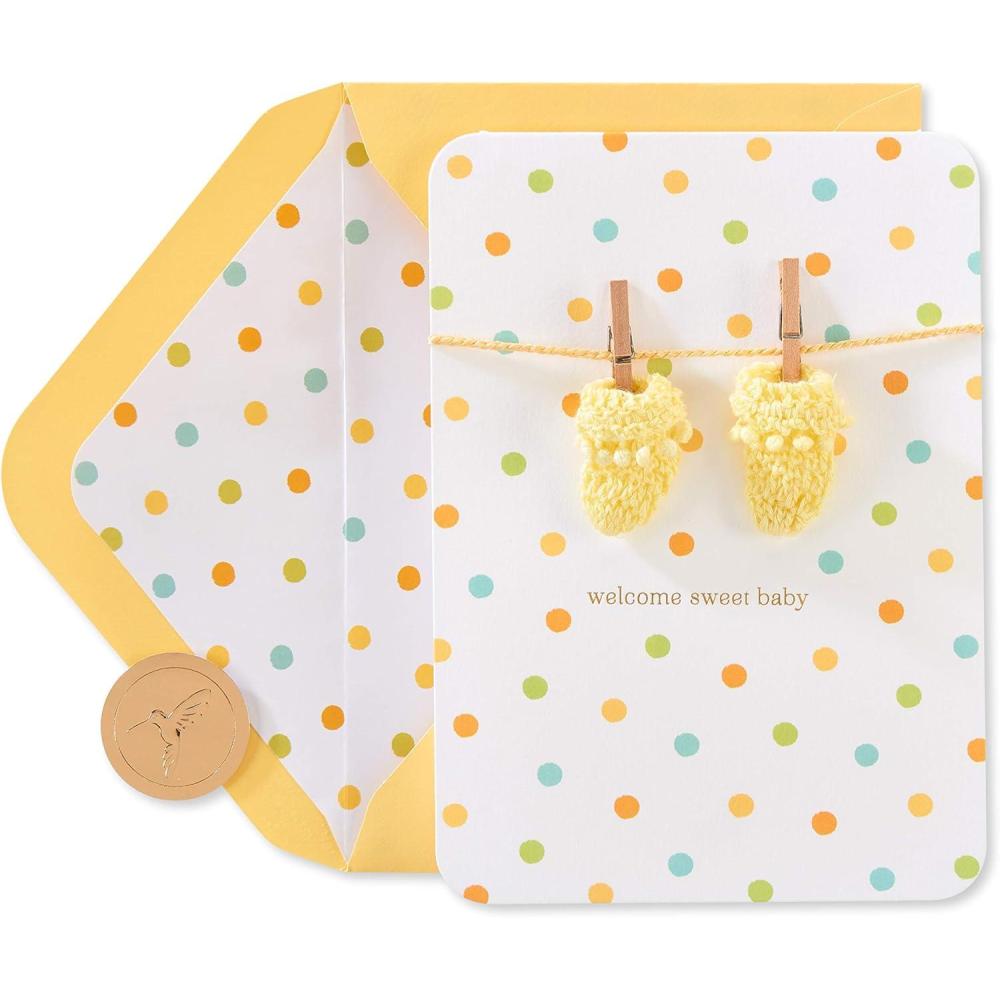 imagePapyrus New Baby Card Sweet WishesWarmest Welcome