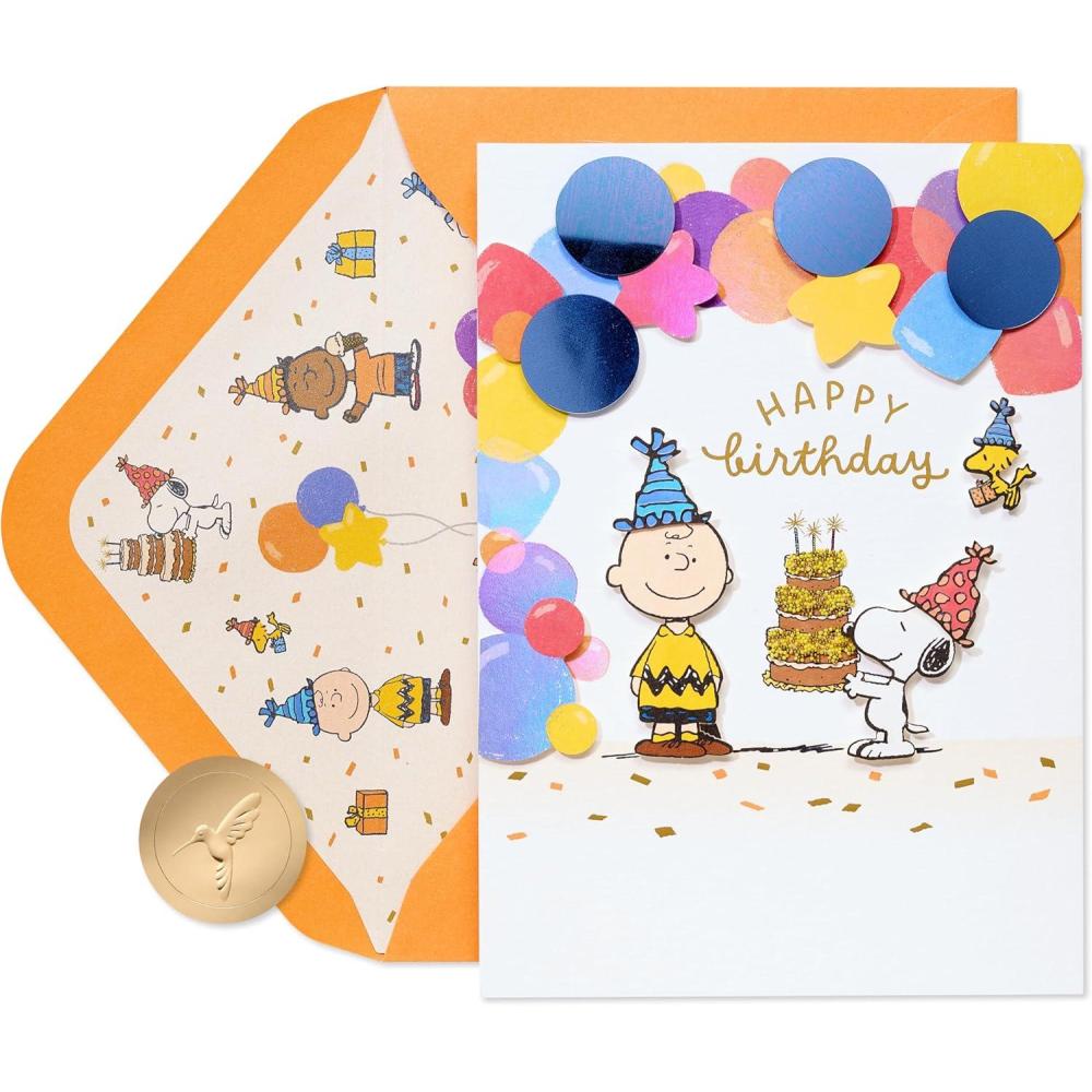 imagePapyrus Peanuts Birthday Card Youre The BestFSC Snoopy Birthday Parade