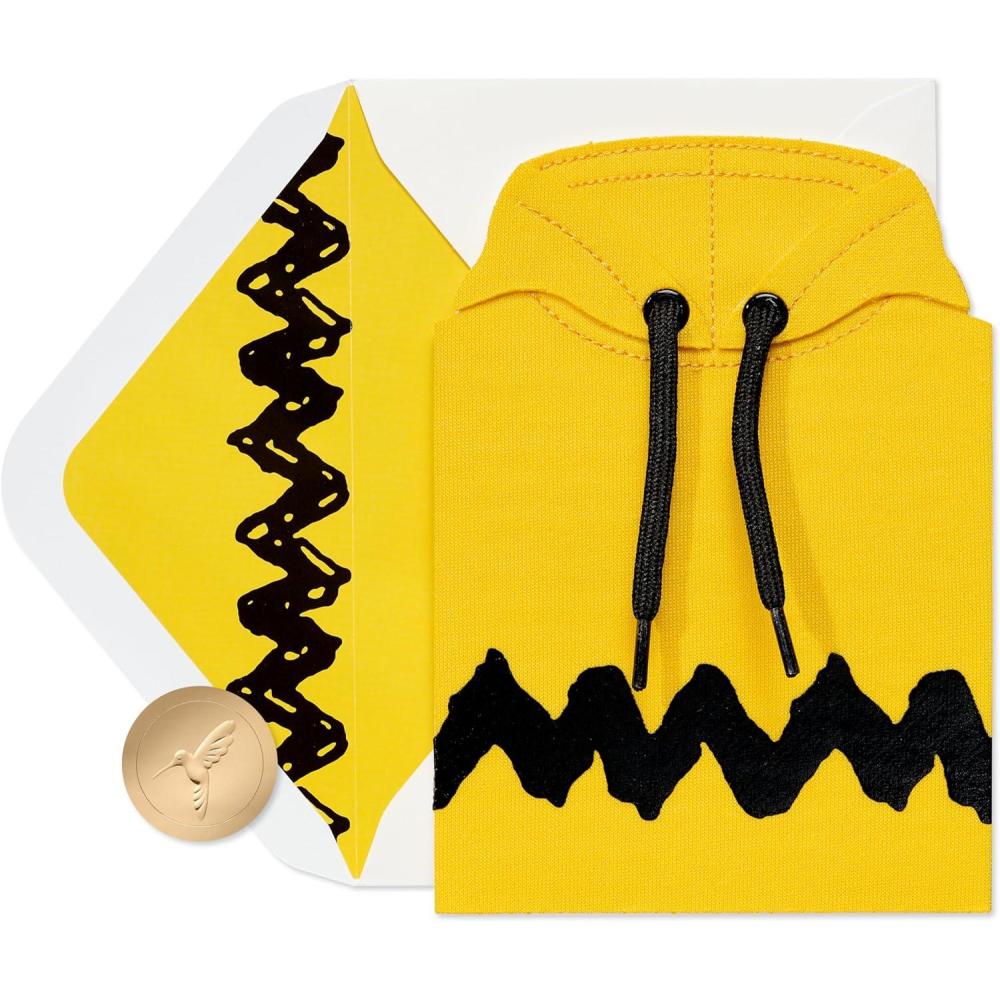 imagePapyrus Peanuts Blank Card SnoopyFSC Diecut Peanuts Sweatshirt