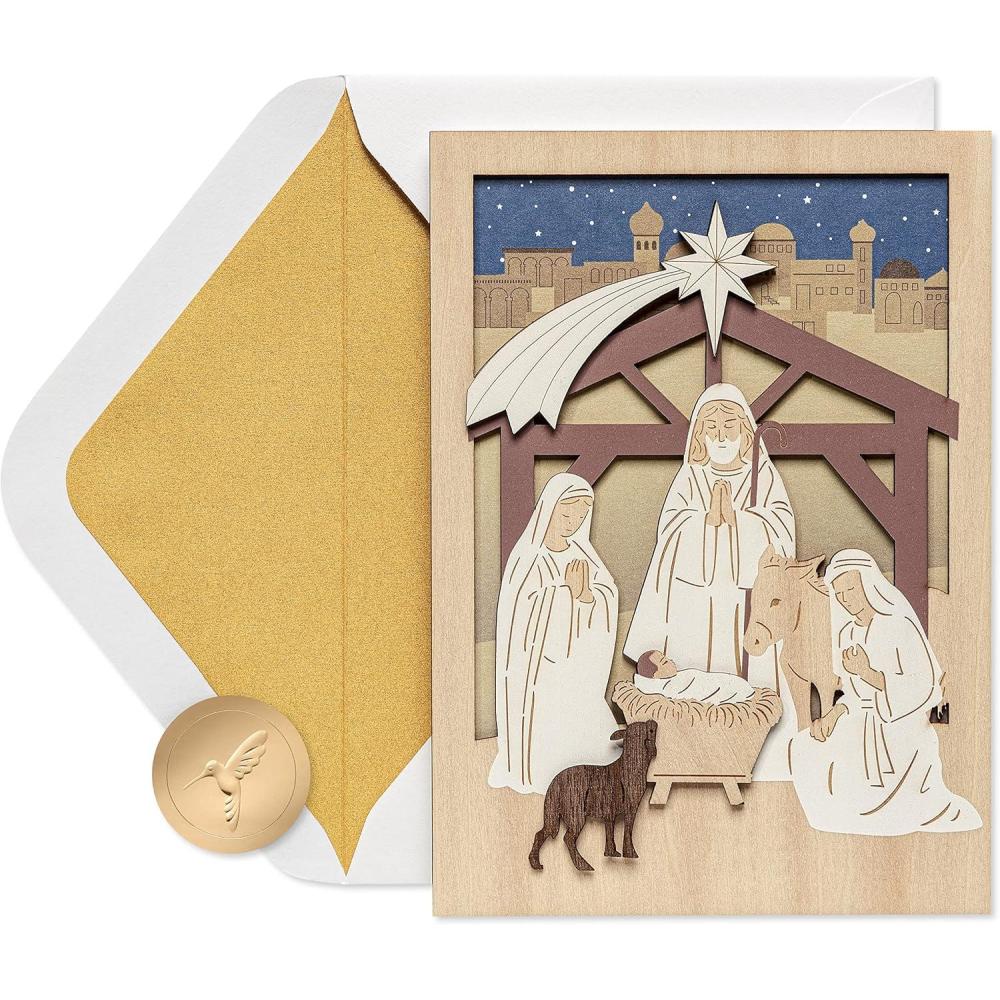 imagePapyrus Religious Christmas Card A Child is BornA Child is Born