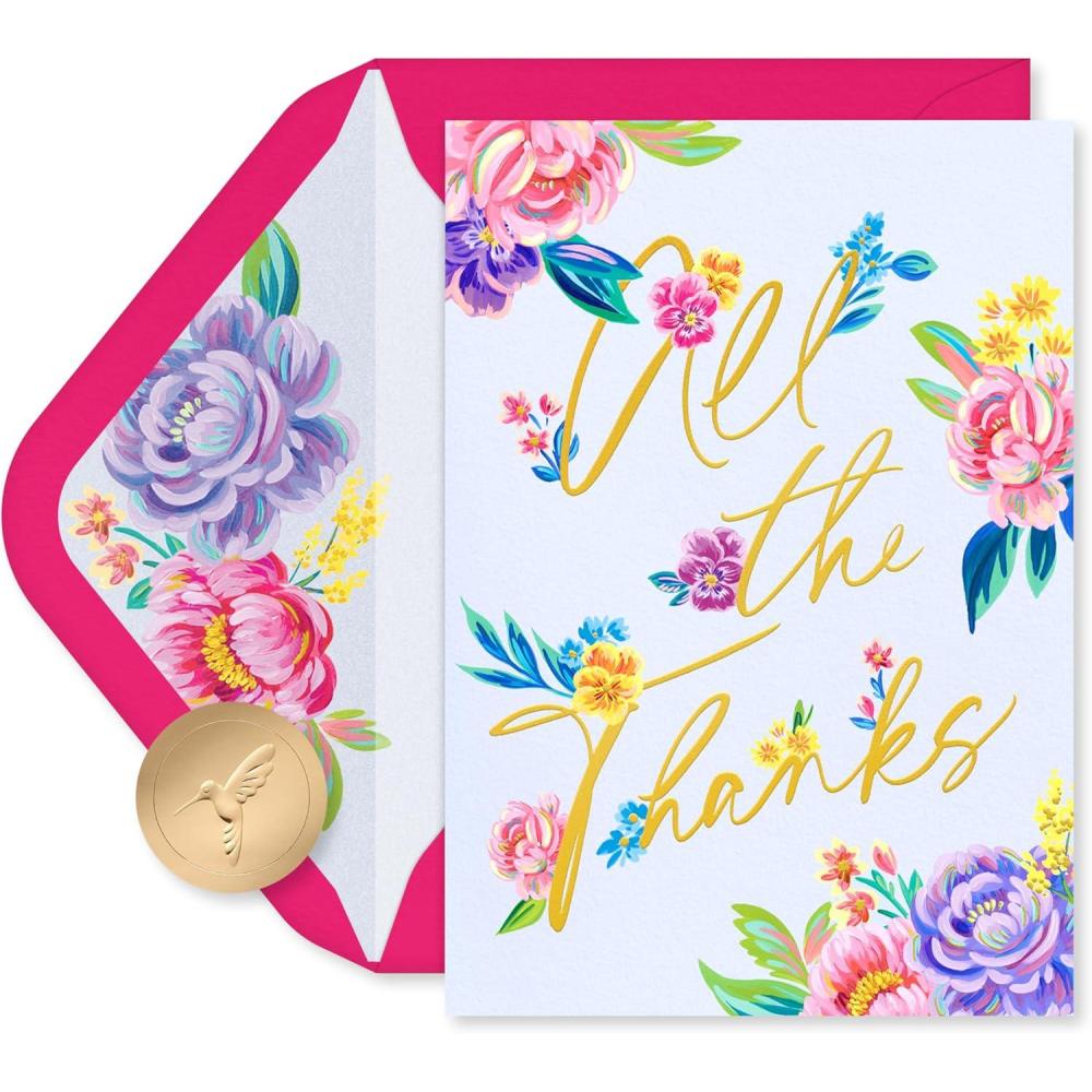 imagePapyrus Thank You Cards with Envelopes Branches 20CountFSC UBN TY FLORAL TEXT