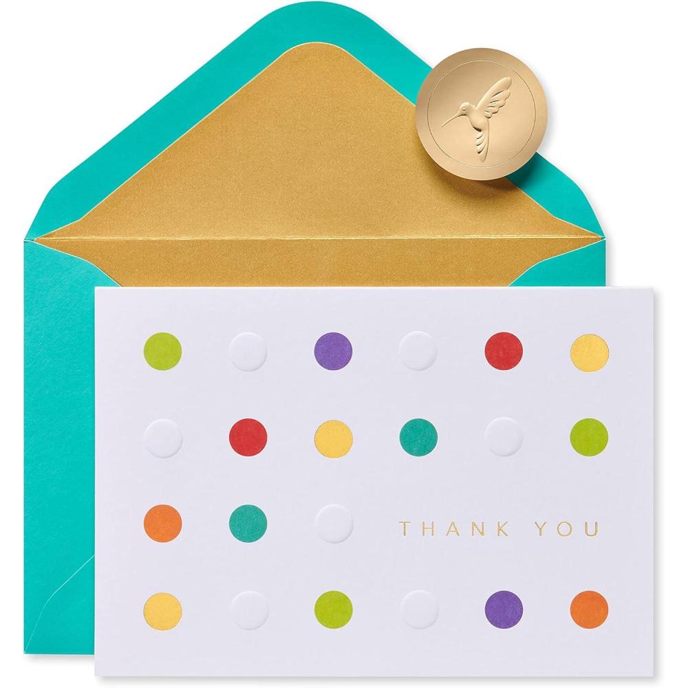 imagePapyrus Thank You Cards with Envelopes Sea Creatures 20CountBold Dots
