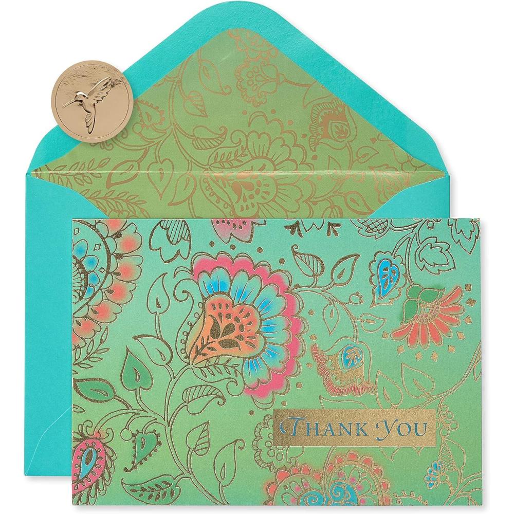 imagePapyrus Thank You Cards with Envelopes Vibrant Florals 20CountFloral