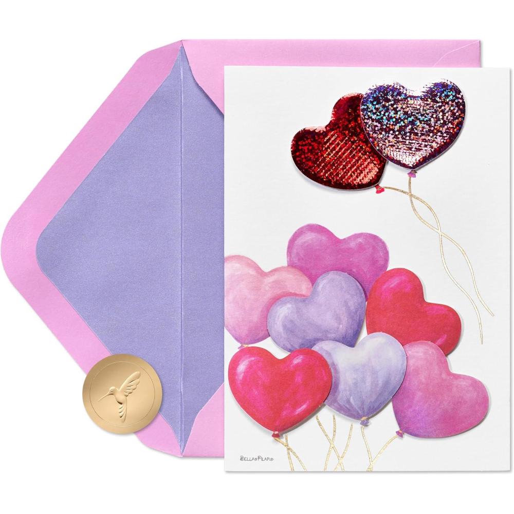 imagePapyrus Valentines Day Card Best FriendFSC Heart Balloon Bouquet