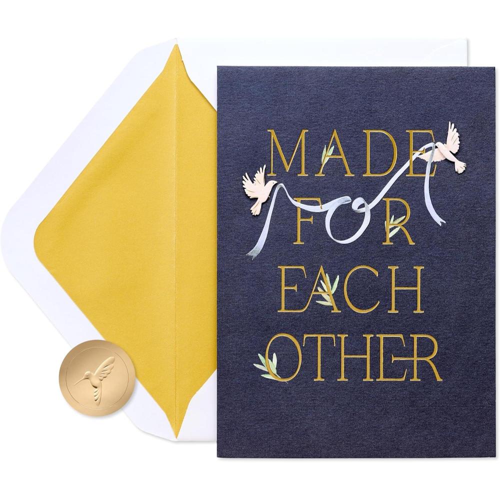 imagePapyrus Wedding Card for Couple The New Mr and MrsFSC Made for Each Other