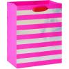 imagePapyrus 13quot Large Gift Bag Pink Stripes for Birthdays Bridal Showers Baby Showers and All Occasions 1 Bag