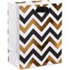 Black and Gold Chevron