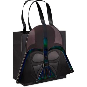 Papyrus 14″ Wine Gift Bag with Tissue Paper (Silver Glitter) for Birthdays, Weddings, Bridal Showers and All Occasions (1 Bag, 4-Sheets)(FSC Diecut Darth Vader)