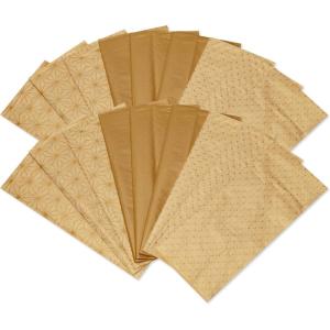 Papyrus 18 Sheets 20 in. X 26 in. Gold Tissue Paper for Christmas, Hanukkah, Kwanzaa and All Holidays, Winter Wonderland