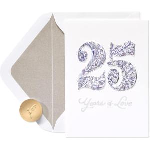 Papyrus 25th Anniversary Card for Couple (Unforgettable Moments)(Unforgettable Moments)