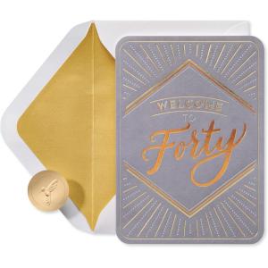 Papyrus 40th Birthday Card (Forty Looks Good on You)(Forty Looks Good on You)