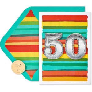 Papyrus 50th Birthday Card (New Beginnings)(New Beginnings)