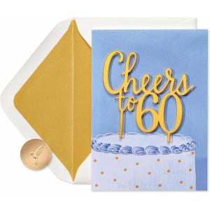 Papyrus 60th Birthday Card (Shaking It Up)(Milestone Birthday)