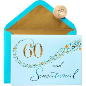 Papyrus 60th Birthday Card (Wonderful Celebration)(Wonderful Celebration)