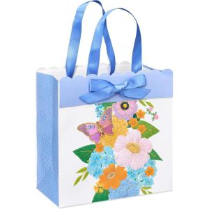 Papyrus 8.5″ Medium Gift Bag (Garden Butterfly) for Birthdays, Baby Showers, Weddings, Bridal Showers and All Occasions (1 Bag)