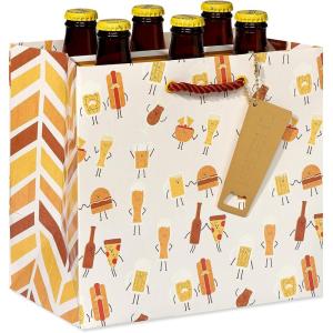 Papyrus 9″ Beverage Gift Bag (Step Aside Coffee) for Birthdays, Retirement, Bachelor Parties, Bachelorette Parties and All Occasions (1 Bag)(Beer Buddies)