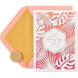 Papyrus Anniversary Card (Many More Years)(Tropical)